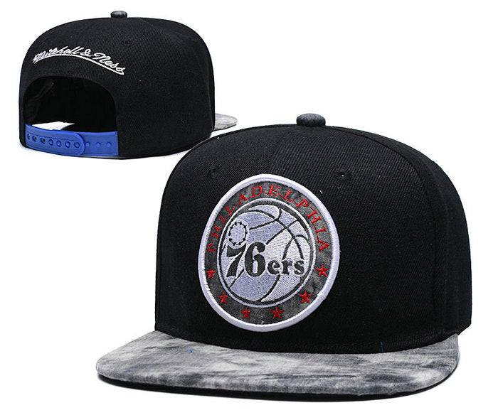 NBA Philadelphia 76ers Snapbacks Hat Black - thehatslover