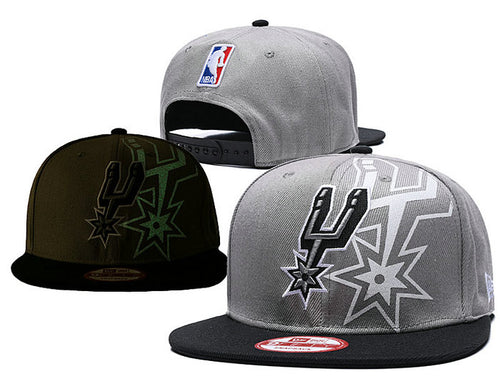 NBA San Antonio Spurs Snapbacks Hat Grey - thehatslover