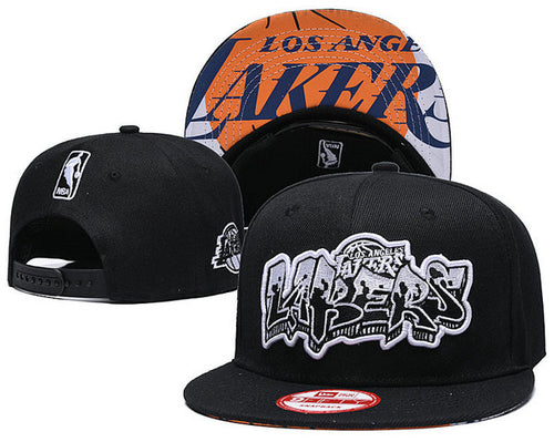 NBA Snapbacks Hat Los Angeles Lakers Black - thehatslover