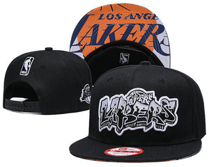 NBA Snapbacks Hat Los Angeles Lakers Black - thehatslover