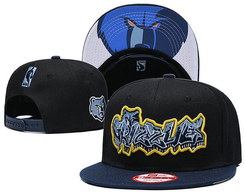 NBA Snapbacks Hat Memphis Grizzlies Black - thehatslover