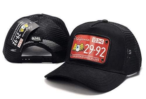 Von Dutch Snapbacks Hat Black Red - thehatslover