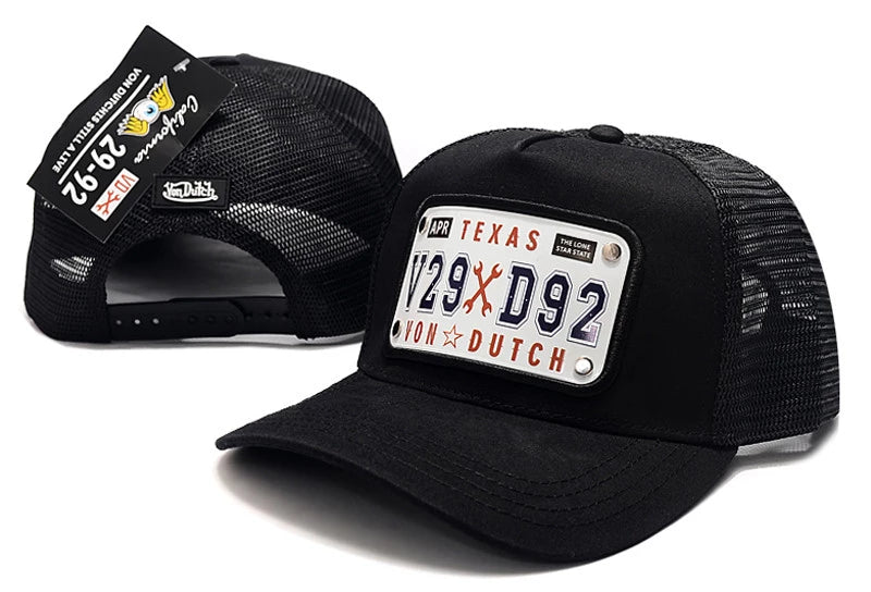 Von Dutch Texas Snapbacks Hat Black - thehatslover