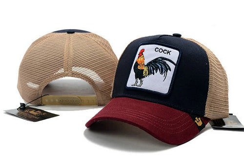 Goorin Bros Hat Cock Red Black Brown - thehatslover