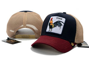 Goorin Bros Hat Cock Red Black Brown - thehatslover
