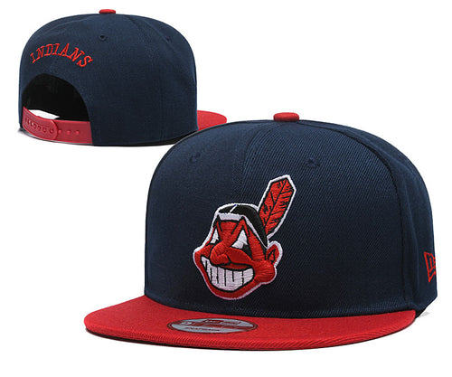 Cleveland Indians MLB Snapbacks Baseball Hat Black - thehatslover